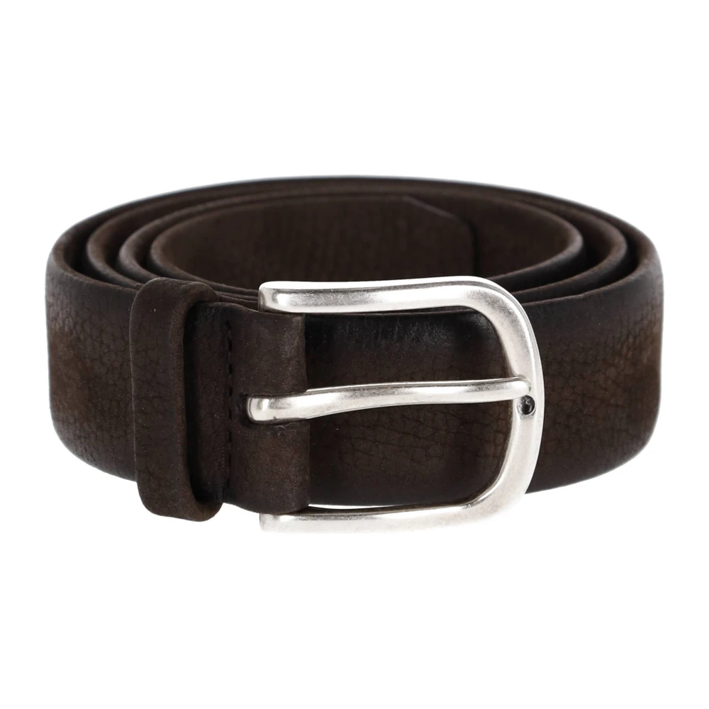 Orciani Unisex Brown Belts,, Leather Belt Medium