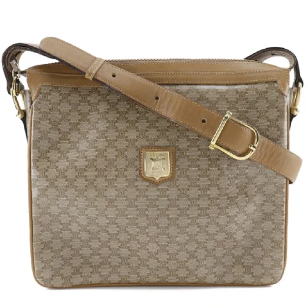 Celine Vintage Pre-owned Fabric celine-bags Beige Dames