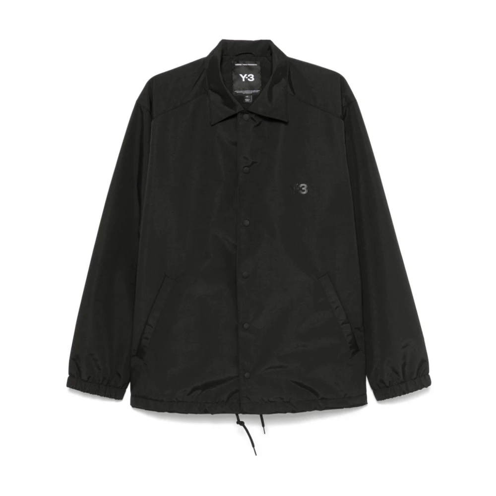 Y-3 Nylon Coach Jacket Black Heren