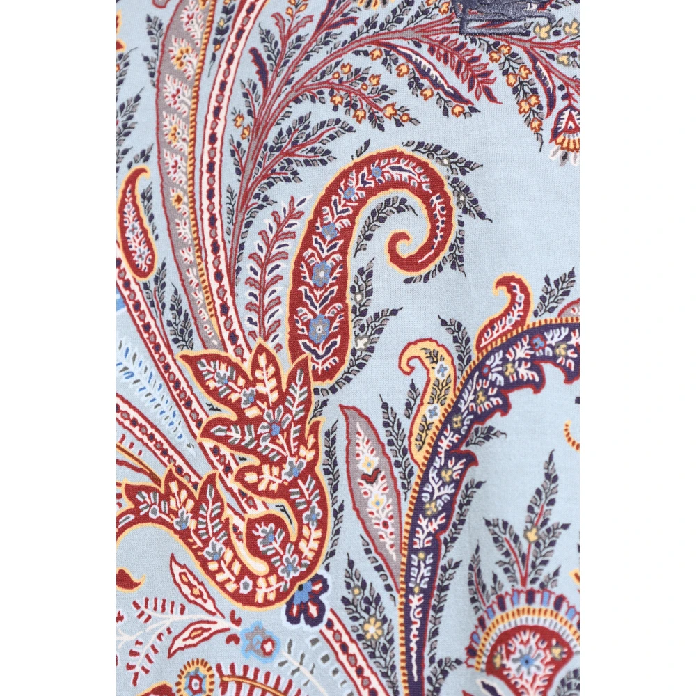 ETRO Bedrukt T-shirt Blue Heren