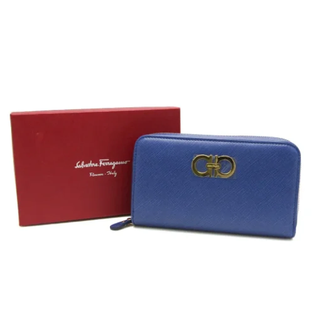 Salvatore Ferragamo Pre-owned Leather wallets Purple Dames