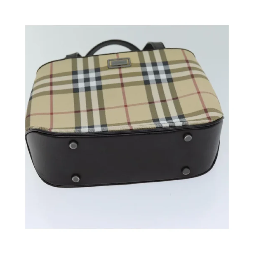 Burberry Vintage Pre-owned Canvas handbags Beige Dames