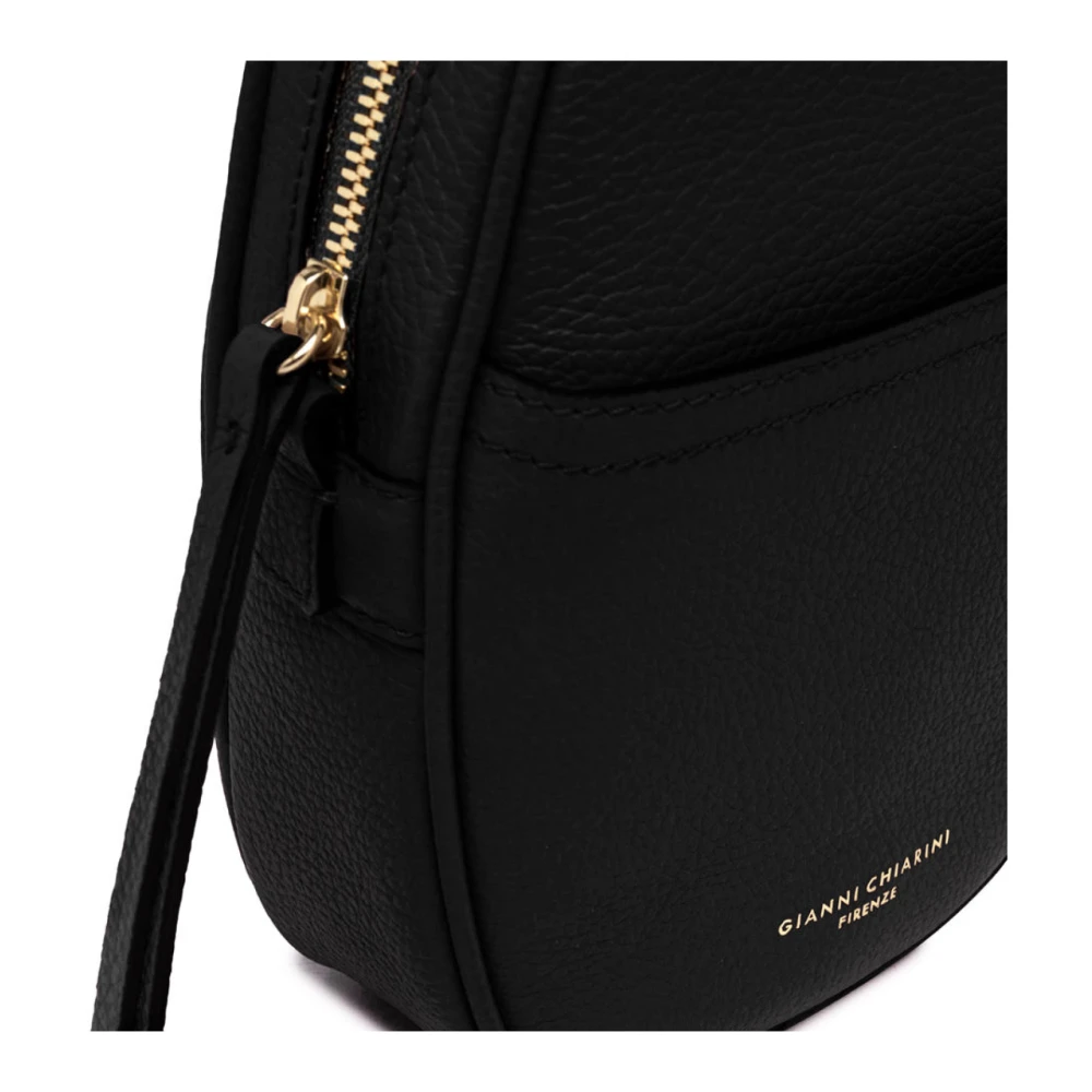 Gianni Chiarini Elegante Zwarte Schoudertas Black Dames