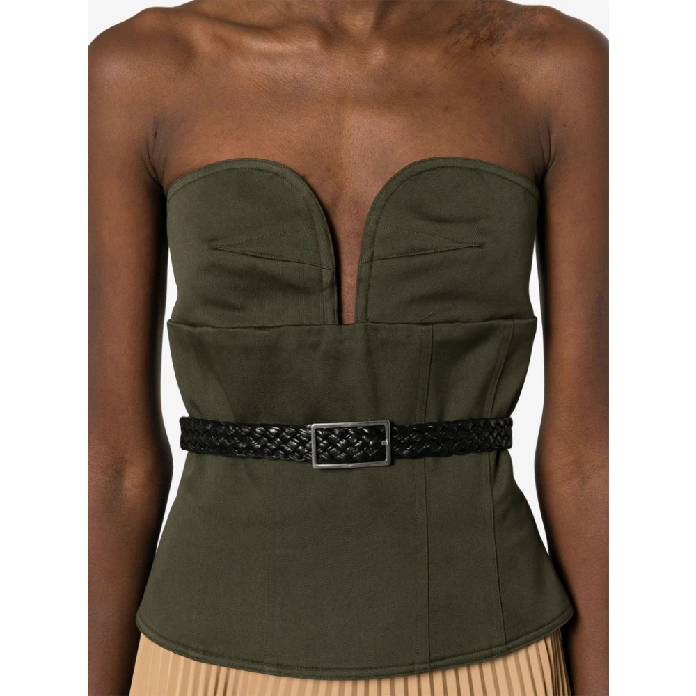 Max Mara Cacao Bruin Stijlvol Modieuze Jurk Green Dames