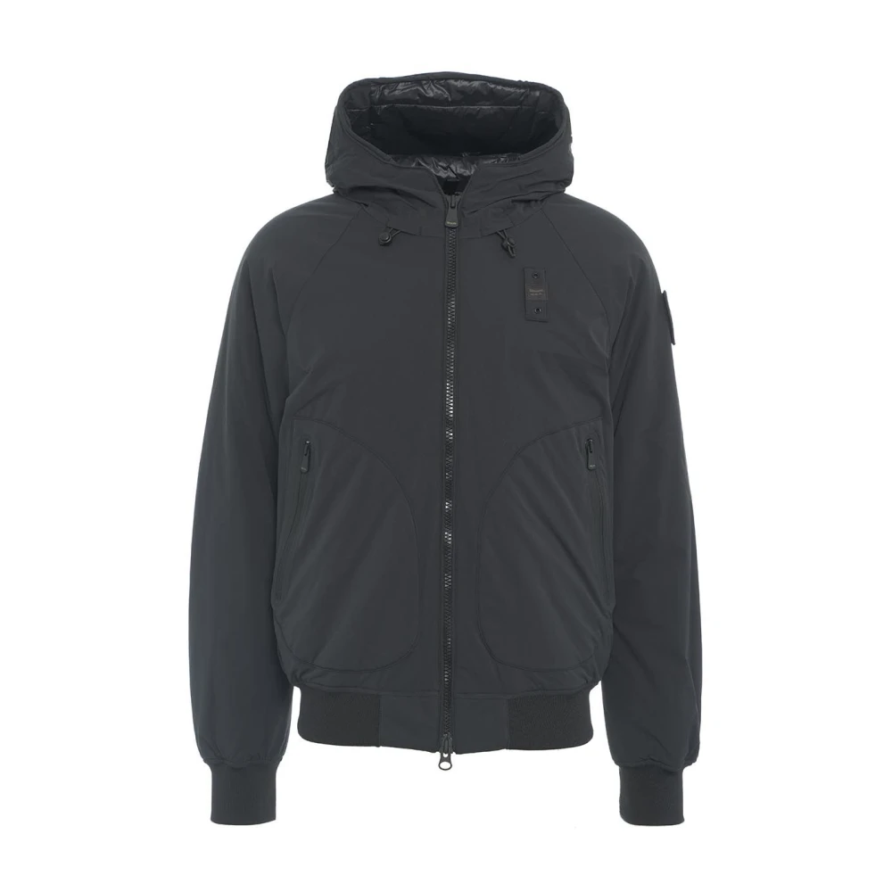 Blauer Zwarte Jassen voor Mannen Aw24 Black Heren