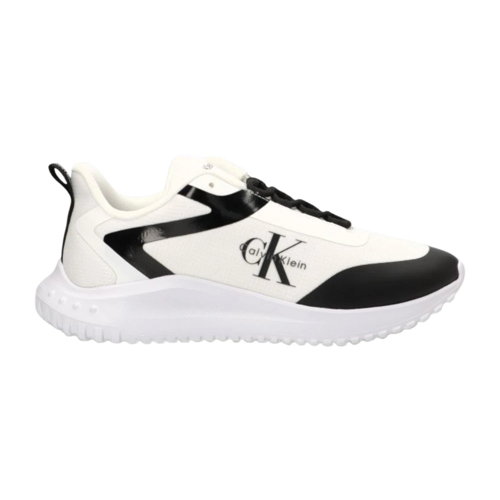 Calvin Klein Jeans Men's White Sneakers, 10 Uk, Trainers