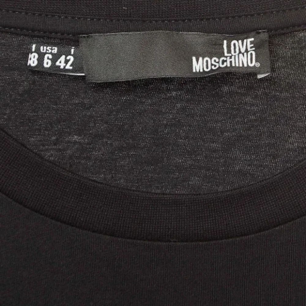 Moschino Pre-Owned Pre-owned Cotton tops Black Dames