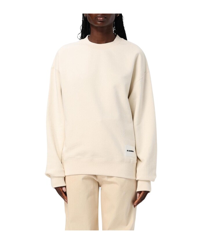 sweatshirt-col-rond-jaune