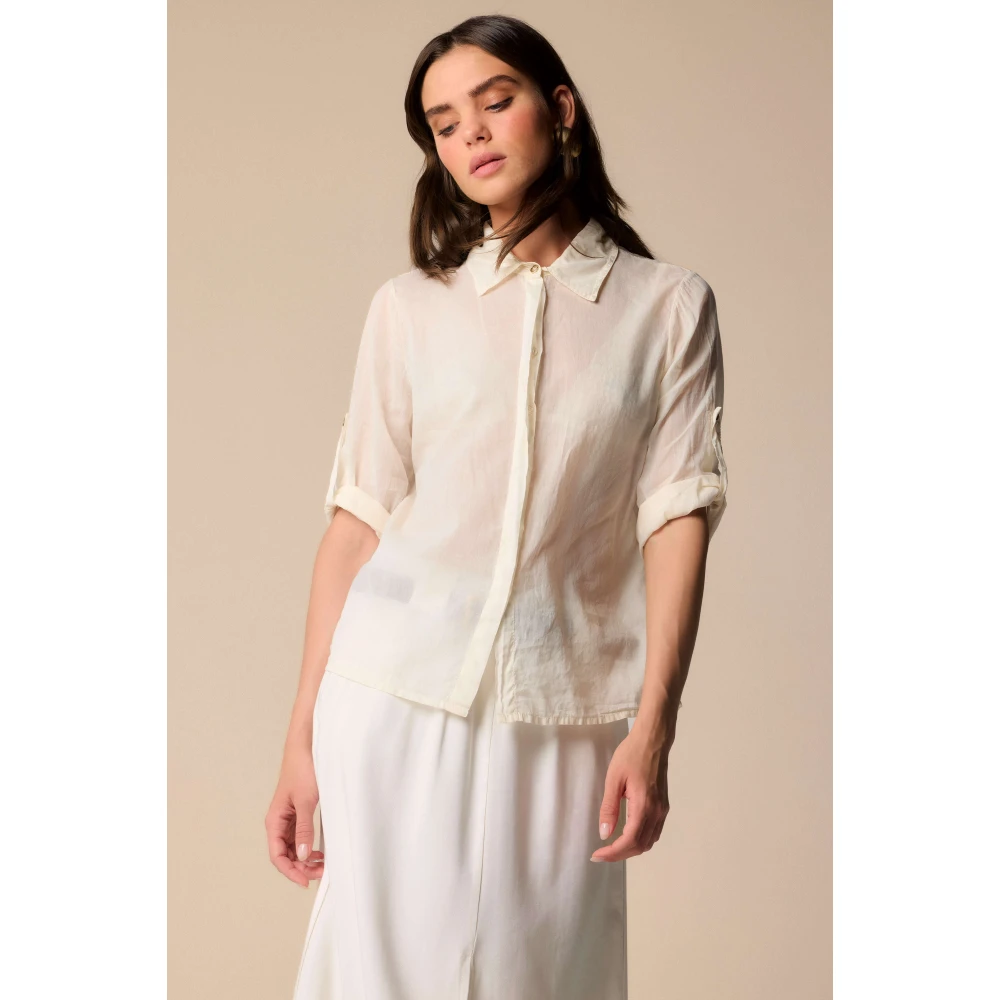 Kocca Luxe Melkroom Blouse White Dames