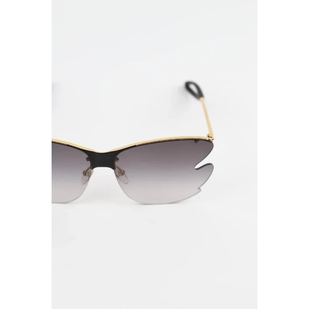Louis Vuitton Vintage Pre-owned Metal sunglasses Black Dames