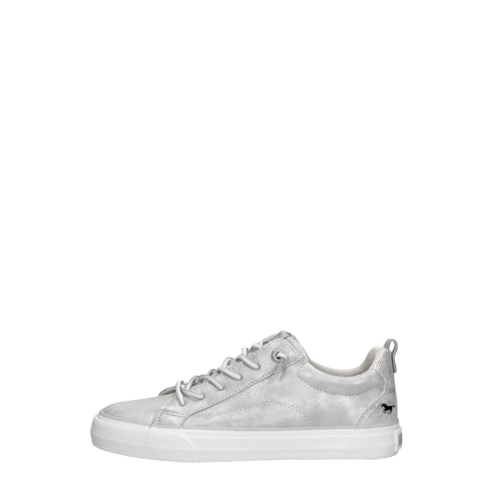 Mustang Veterschoenen Laag Dames Schoenen Grijs