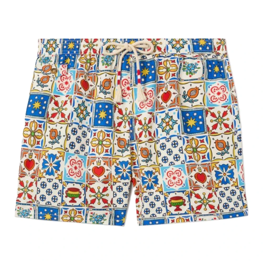 Mc2 Saint Barth Men's Multicolor Beachwear, S, Lighting Ultralight Swimsuit