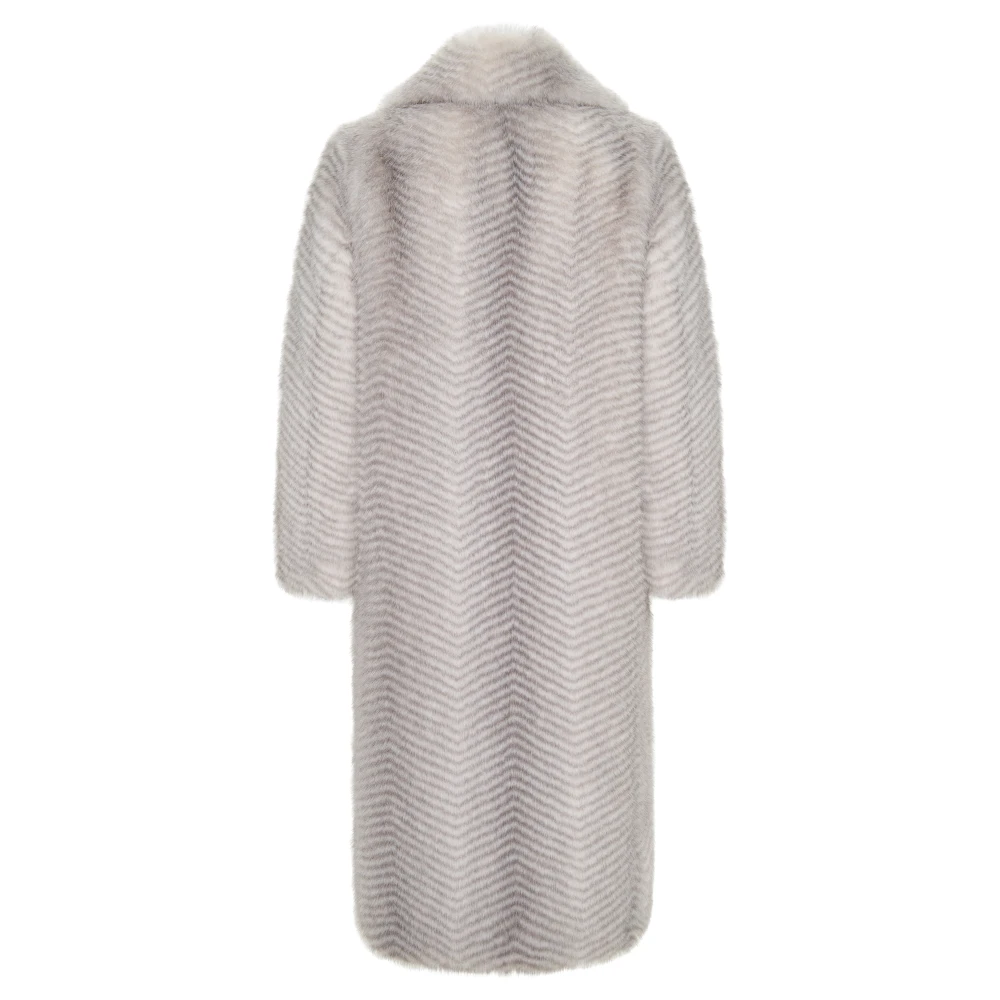 Cesare Gaspari Luxe Nep Bontjas Natalie Wit White Dames