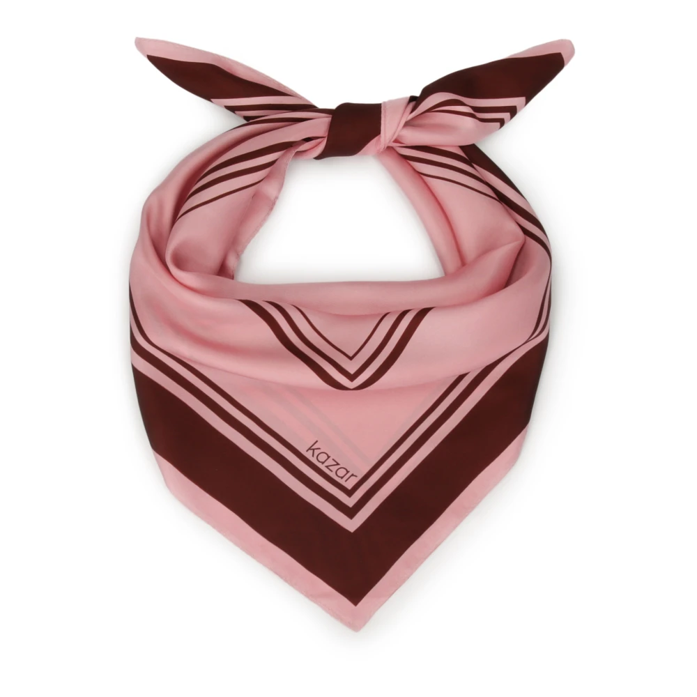 Kazar Roze minimalistische zijden sjaal Pink Dames