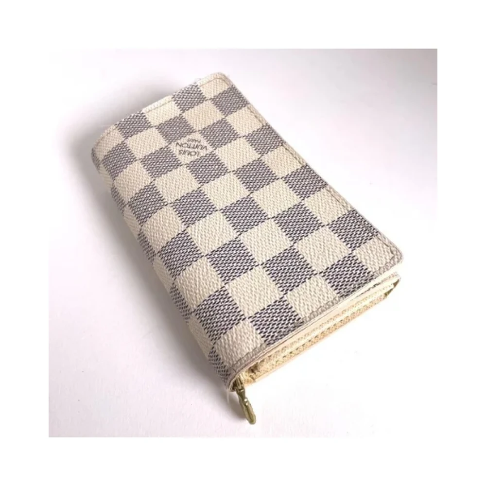 Louis Vuitton Vintage Pre-owned Cotton wallets Beige Dames