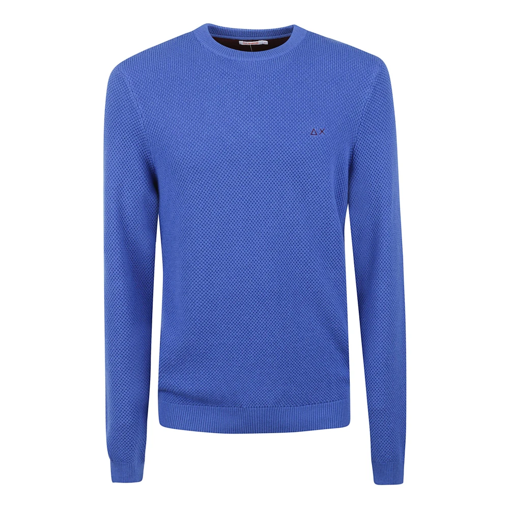 Sun68 Blauwe Sweaters voor Heren Blue Heren