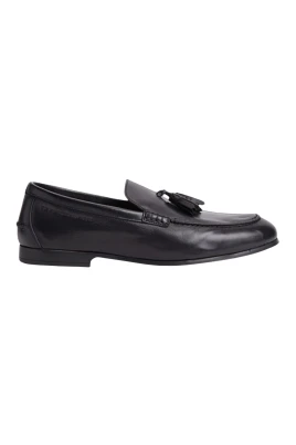 Flexibel Loafer i Läder med Tofsar
