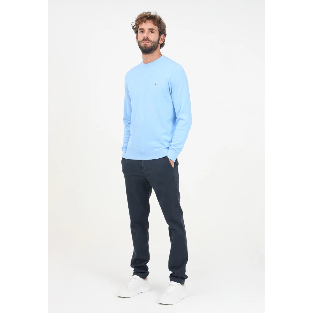Tommy Hilfiger Vintage Slim Fit Blauwe Chino Broek Blue Heren