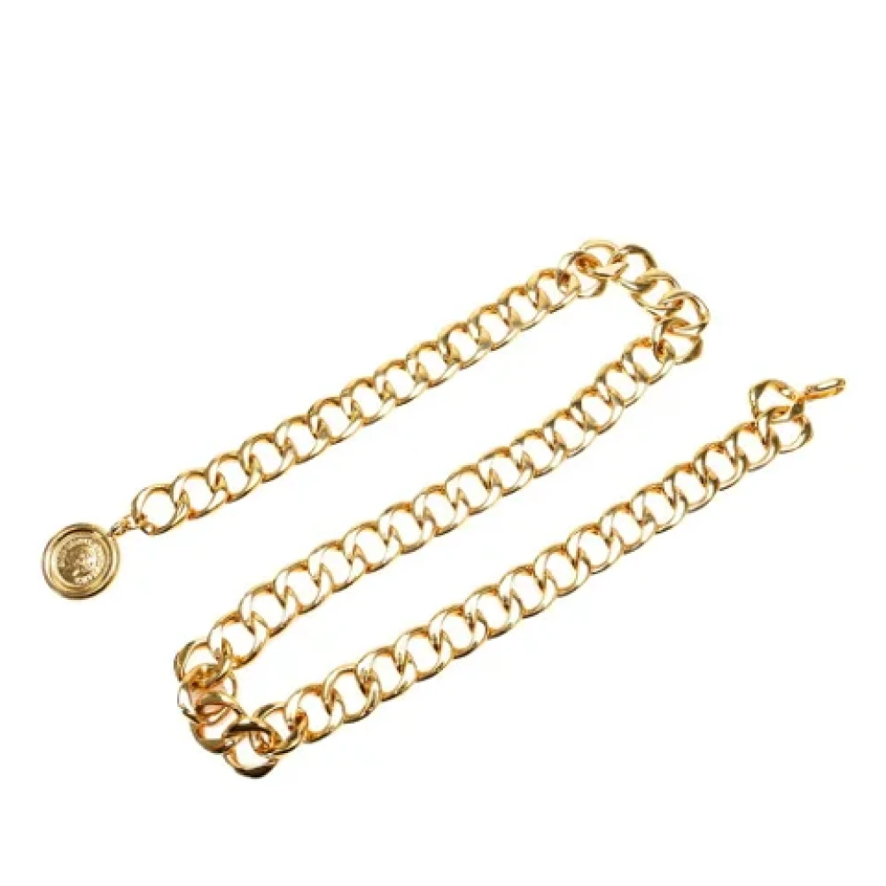 Chanel Vintage Pre-owned Metal belts Yellow Dames