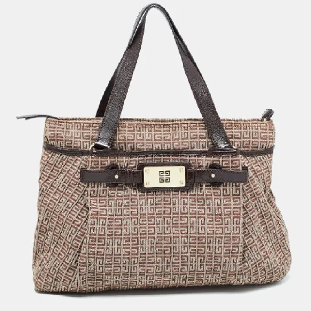 Givenchy Pre-owned Canvas shoulder-bags Brown Dames