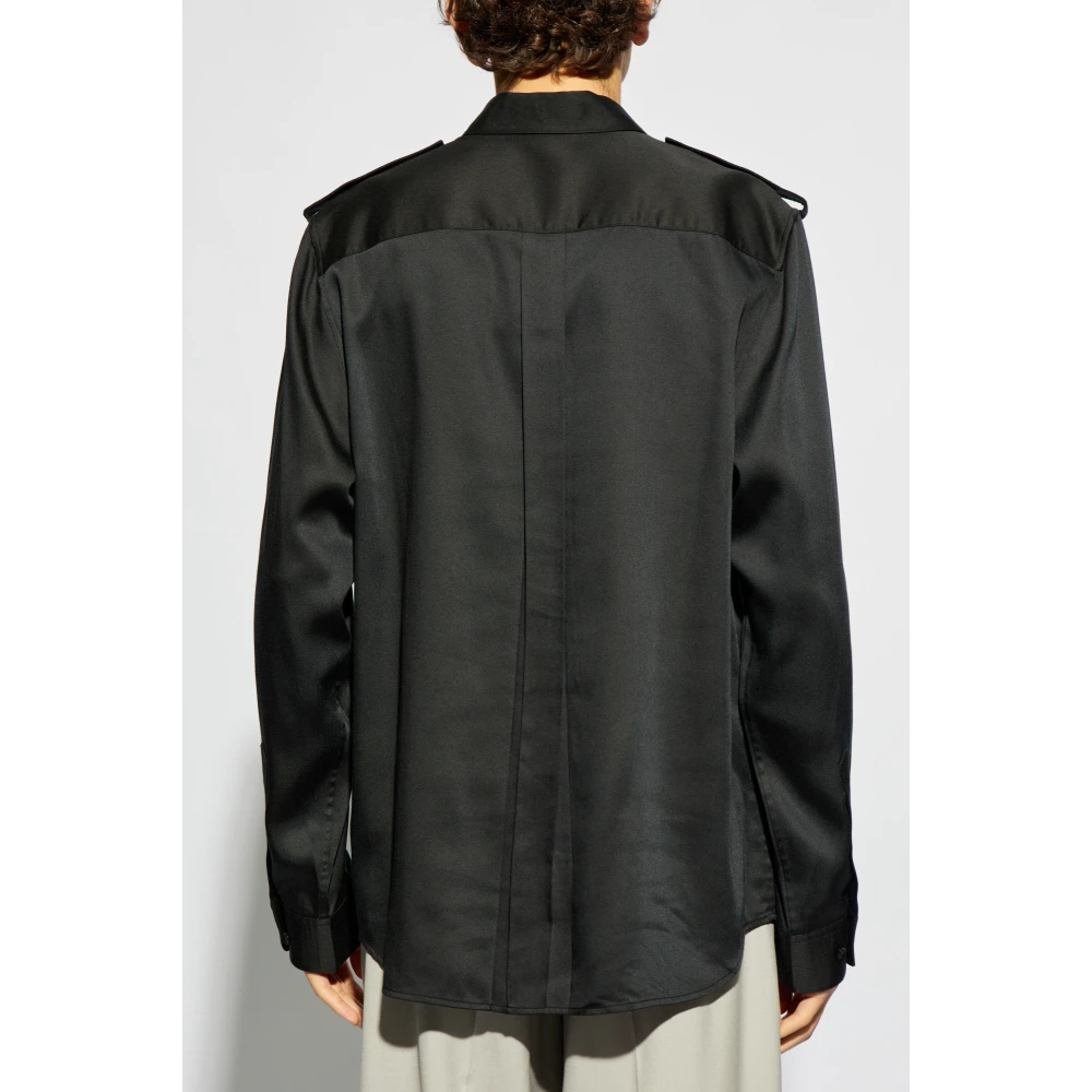 Helmut Lang Overhemd met een zak Black Heren