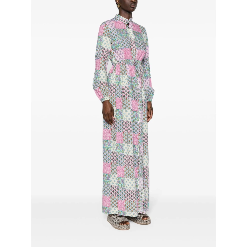 MC2 Saint Barth Patchwork Print Jurk Multicolor Dames