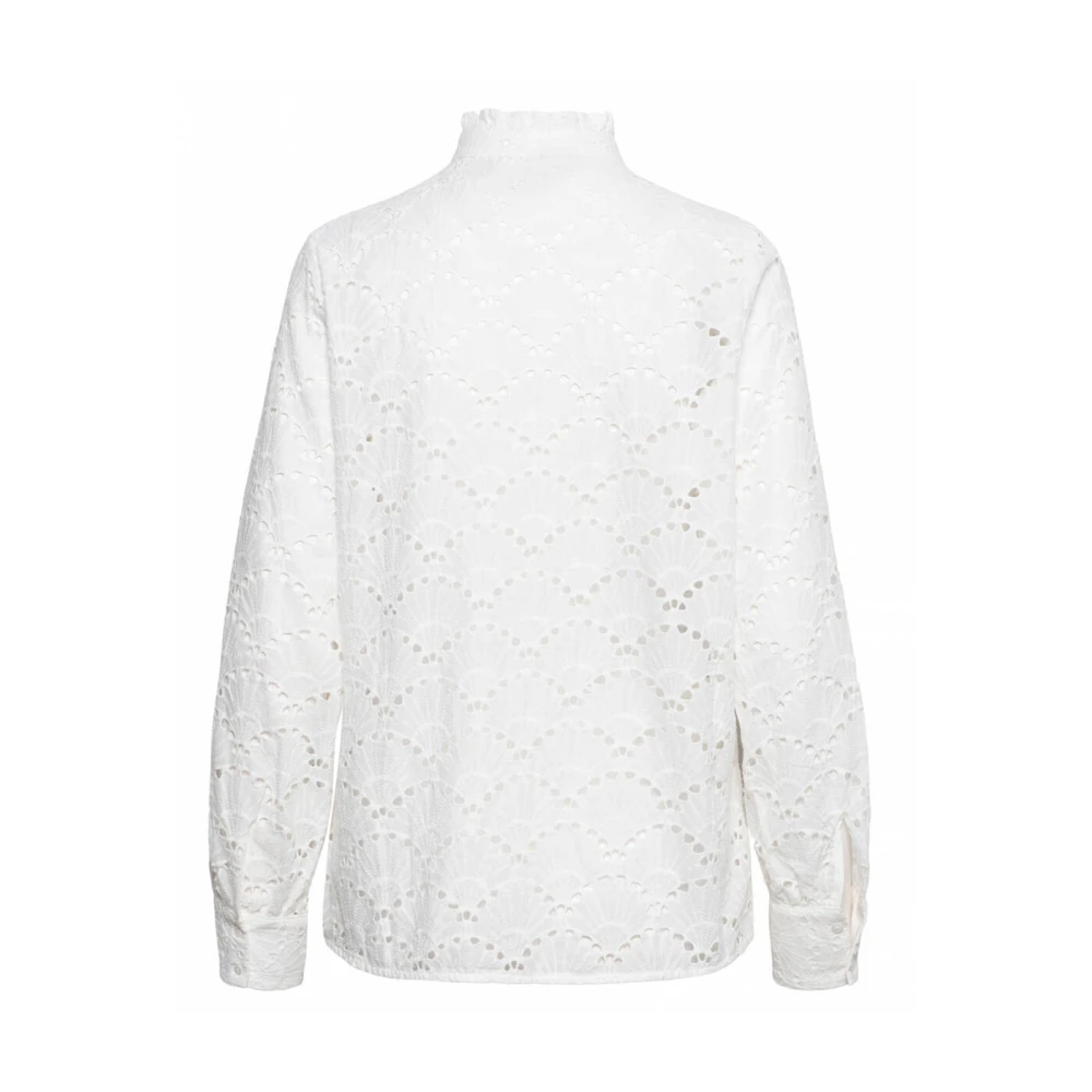 &Co Woman Overhemd met lange mouwen effen kleur White Dames