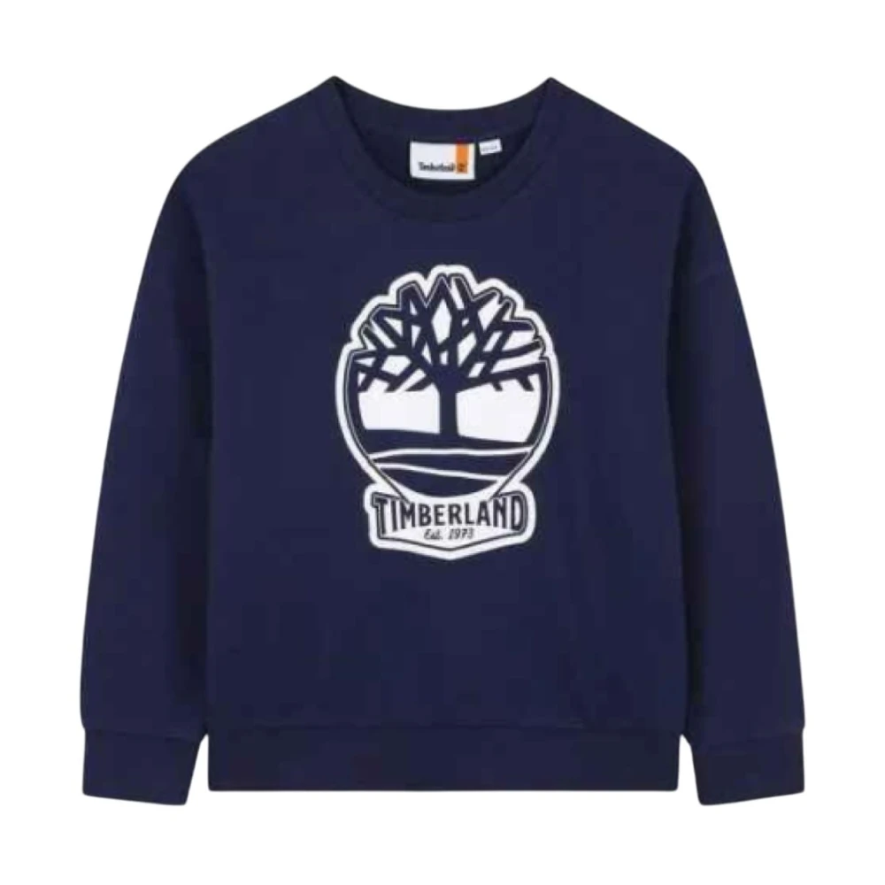 Timberland Blue Kids Sweatshirts, Male, 16 Y, Sweatshirt For Kids