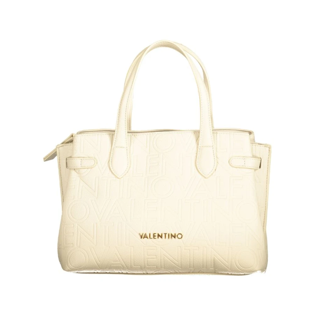Valentino By Mario Valentino Women's Beige Handbag With Dual Straps