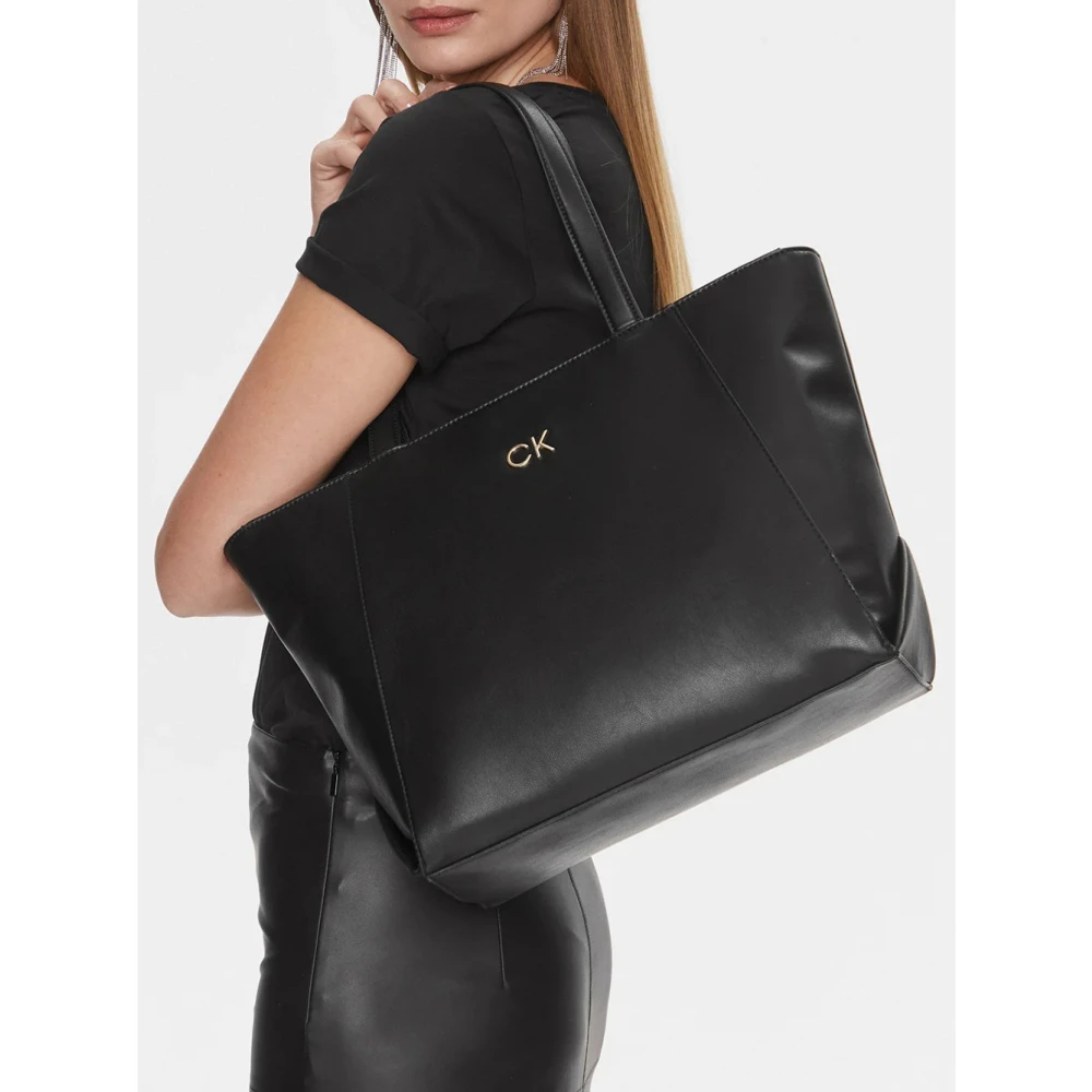 Calvin Klein Zwarte Shopper Tas voor Vrouwen Black Dames