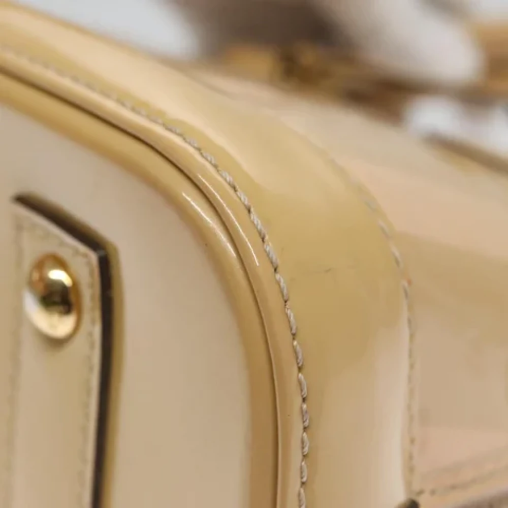 Louis Vuitton Vintage Pre-owned Leather handbags Beige Dames