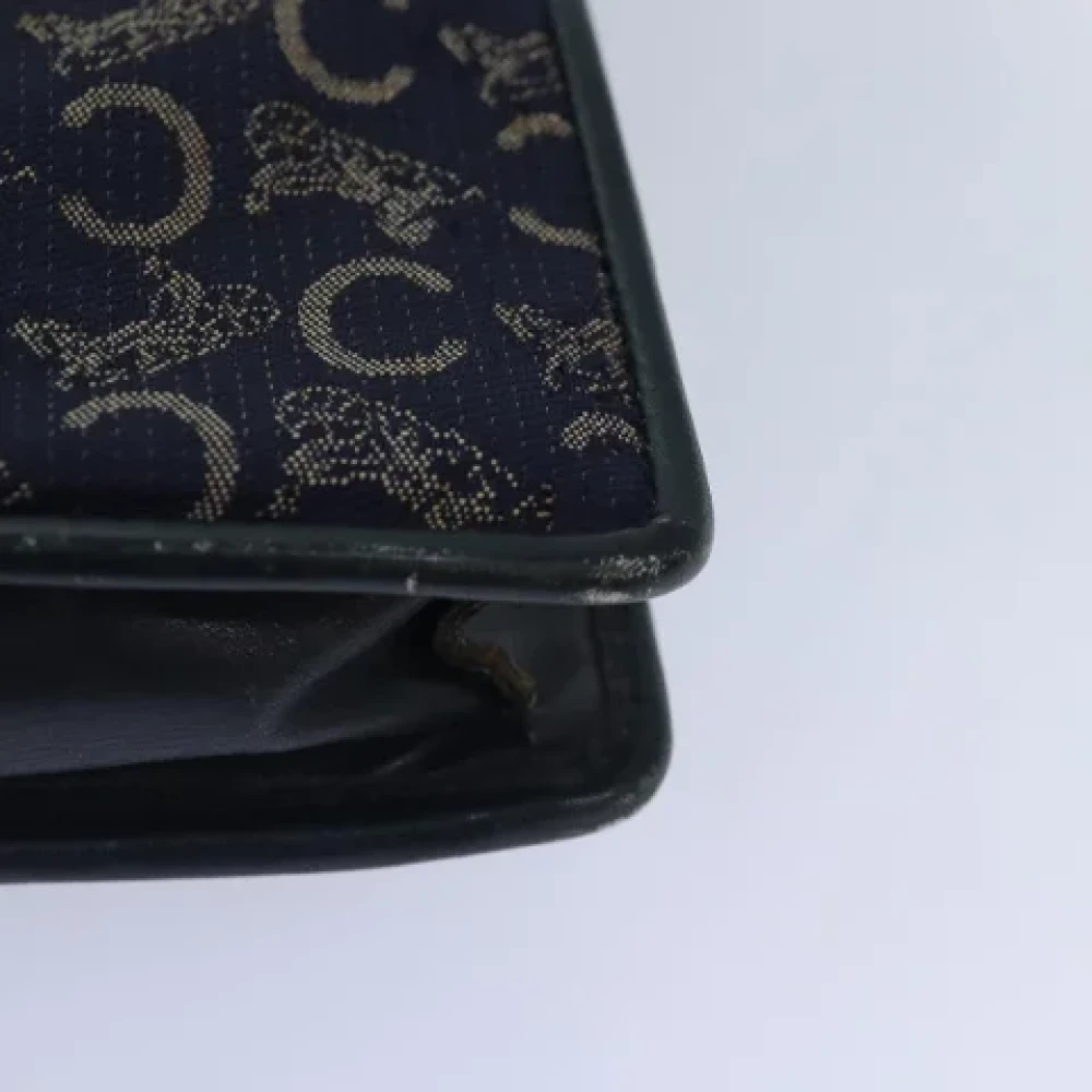 Celine Vintage Pre-owned Canvas clutches Blue Dames