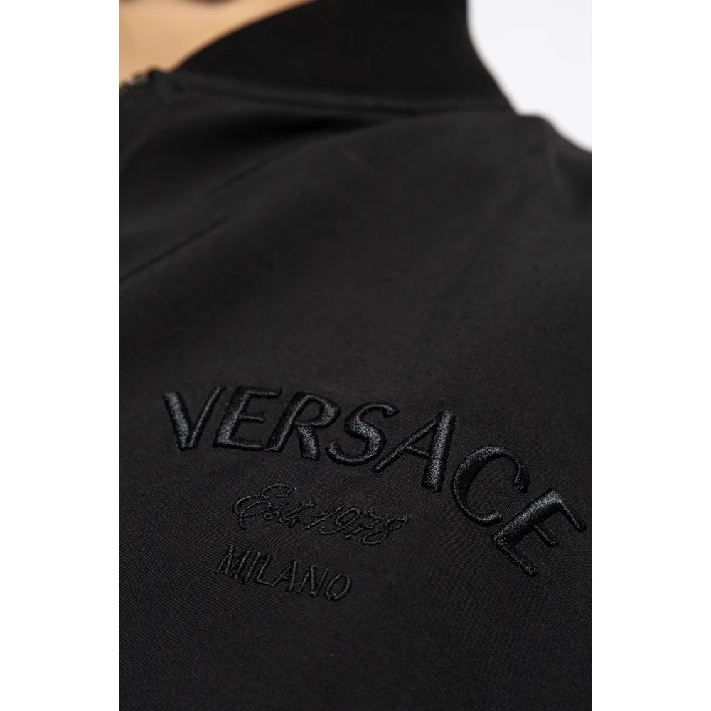 Versace Omkeerbare bomberjack Black Heren