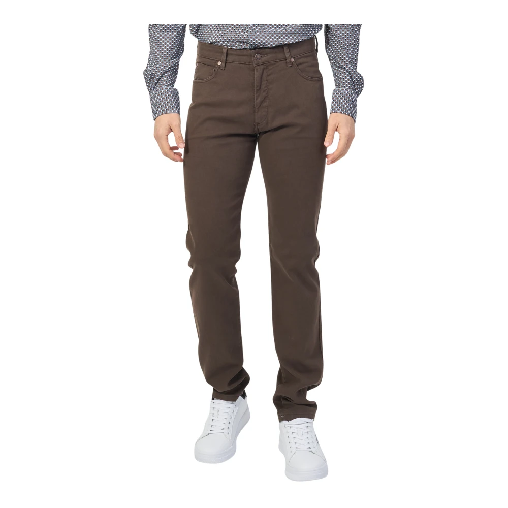 Bugatti Bruine Broek 5-Pocket Stijl Brown Heren