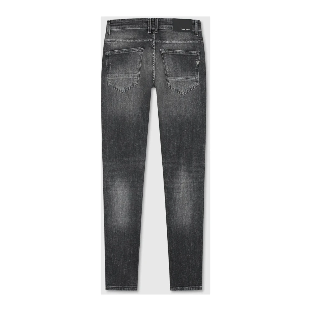 Pure Path Denim Mid Grey Jeans Gray Heren