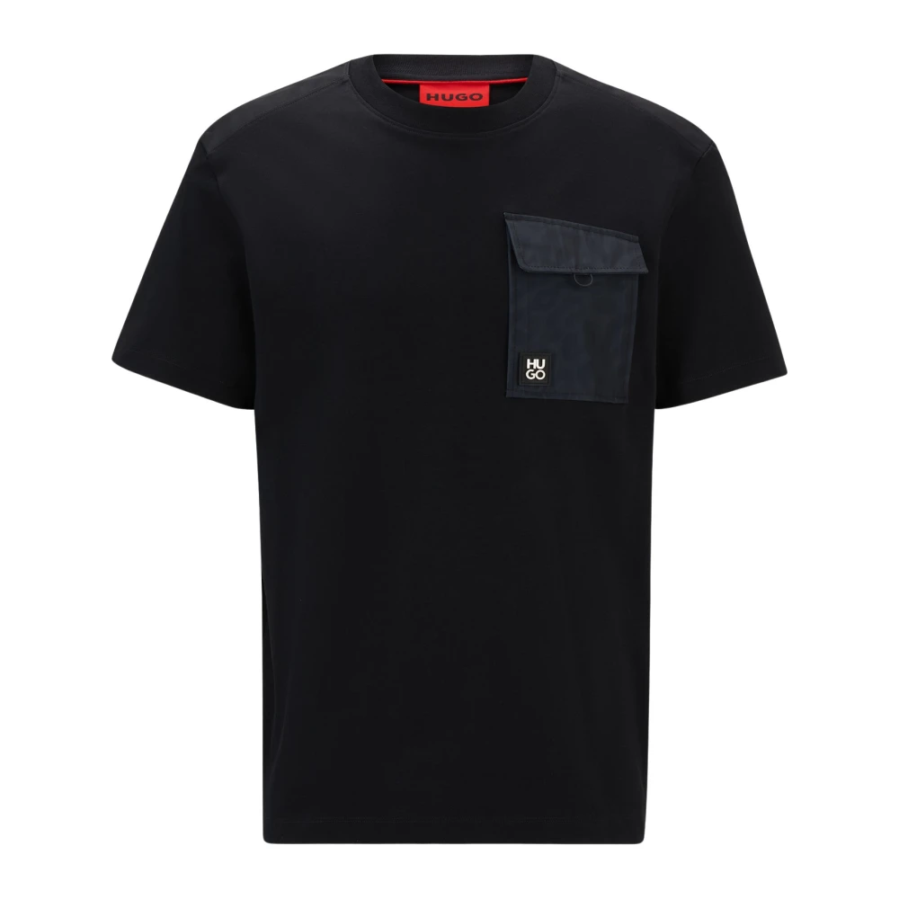 Hugo Boss Zwarte Dabieno T-shirt en Polo Black Heren