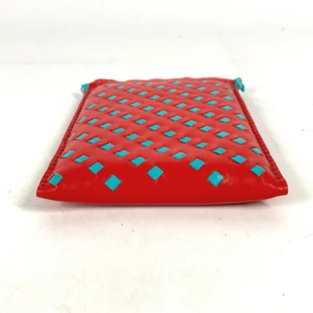 Hermès Vintage Pre-owned Leather pouches Red Dames