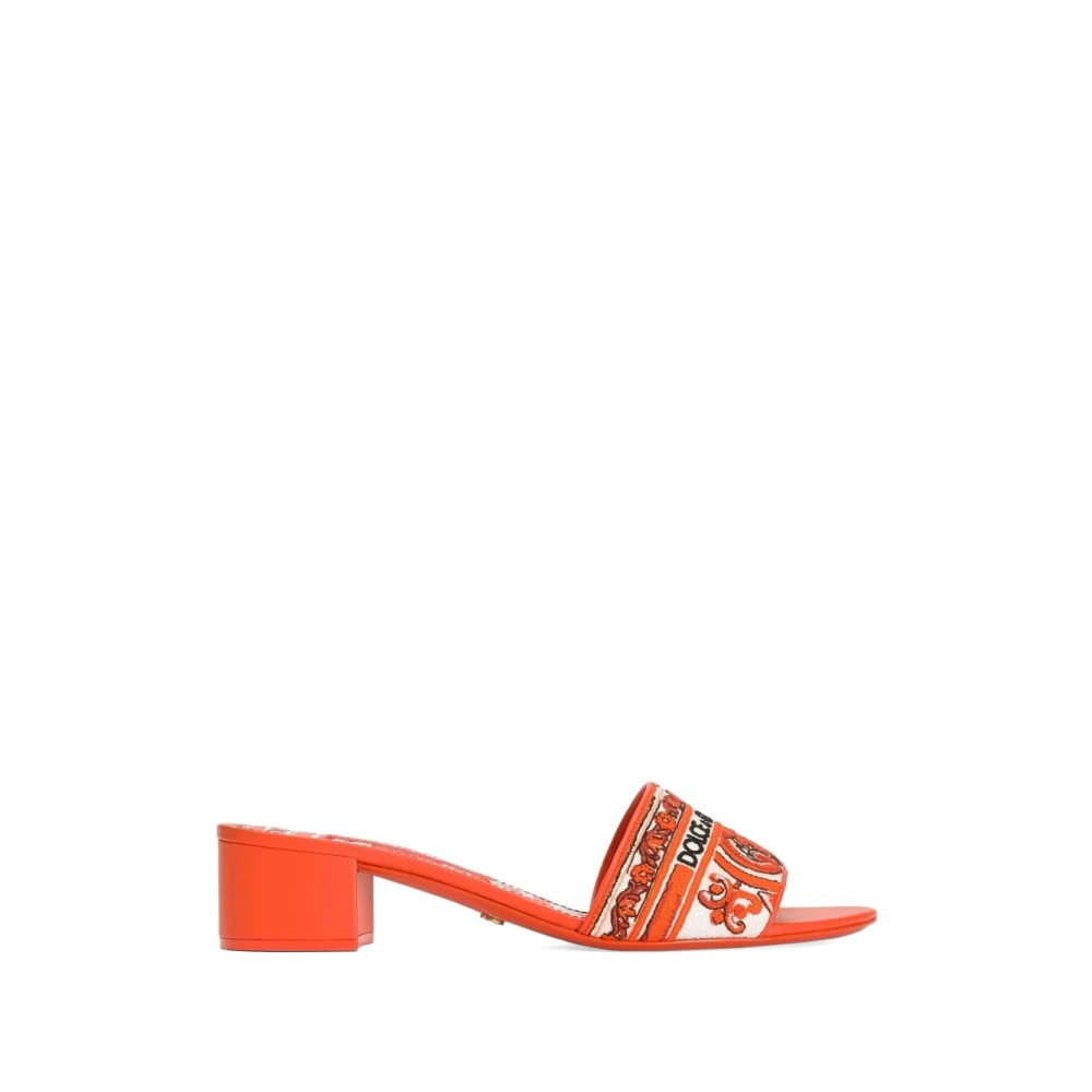 Dolce & Gabbana Donna Arancione Scarpe, 40 Eu, New,