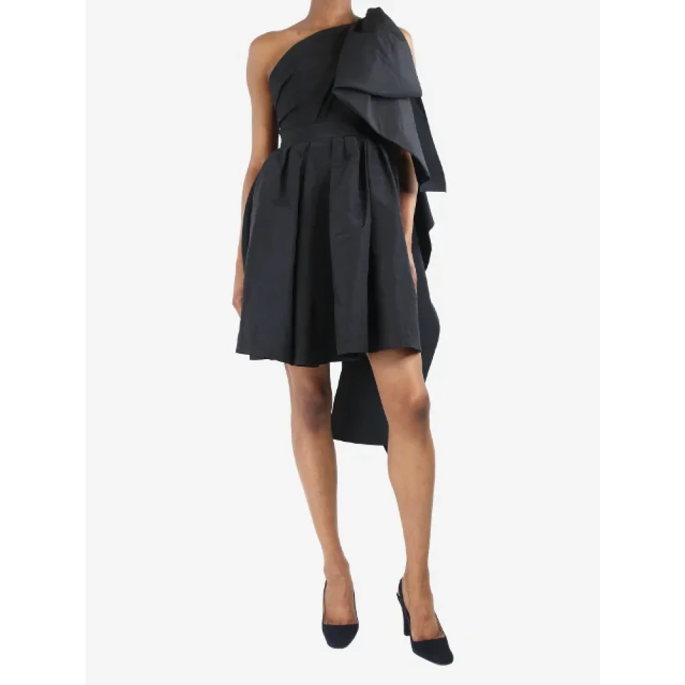 Carolina Herrera Pre-owned Silk dresses Black Dames