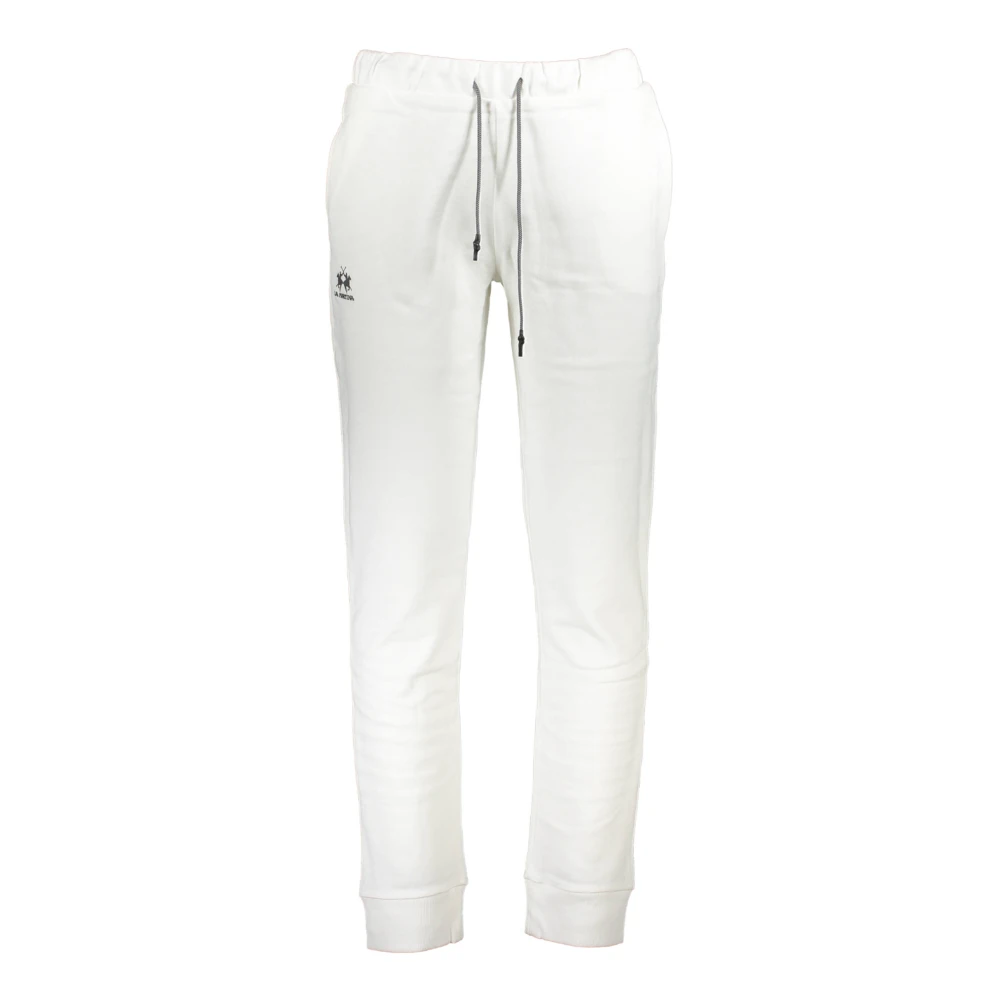 La Martina Men's White Sweatpants, Xl, Paco Jogging Trousers