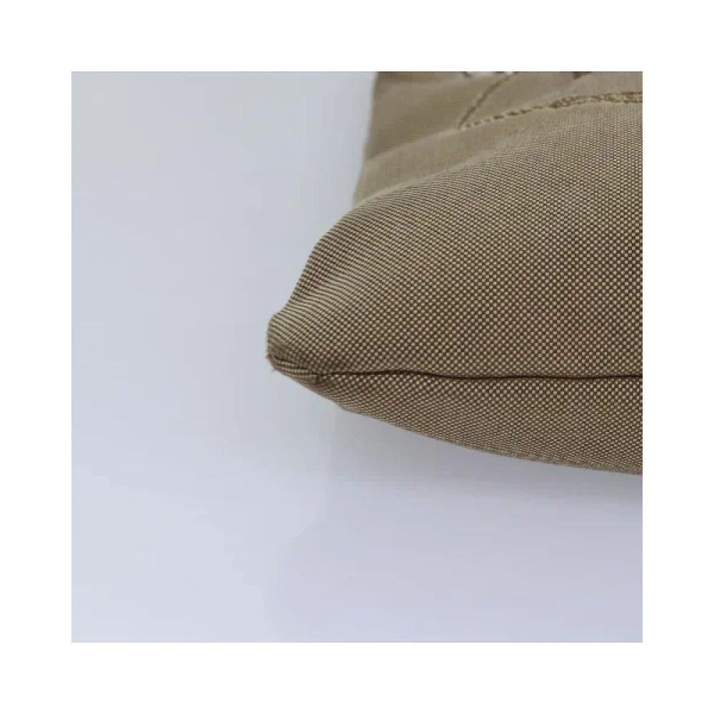 Prada Vintage Pre-owned Canvas prada-bags Beige Dames