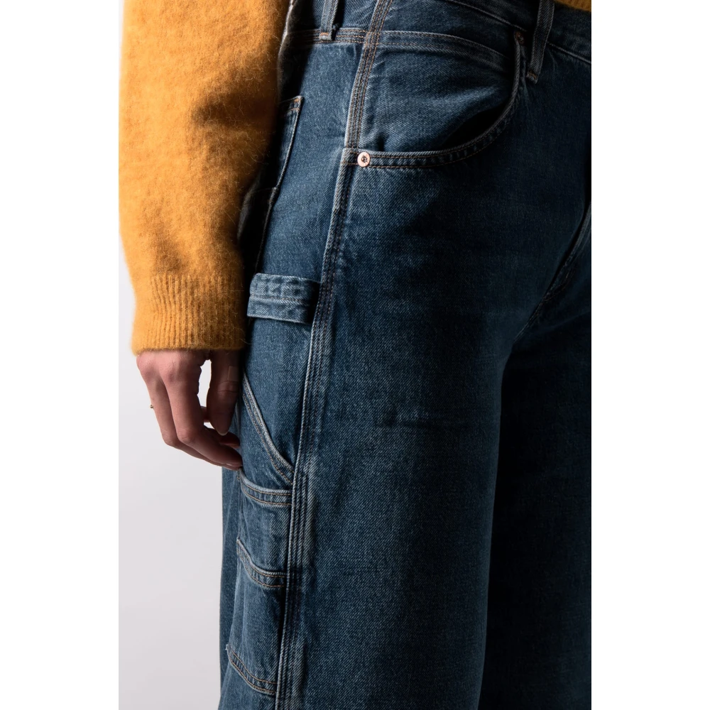 Agolde Donkerblauwe Worker Jeans Blue Dames