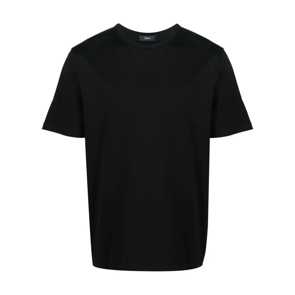 Herno - Tops > T-Shirts - Black - Herno - Modalova