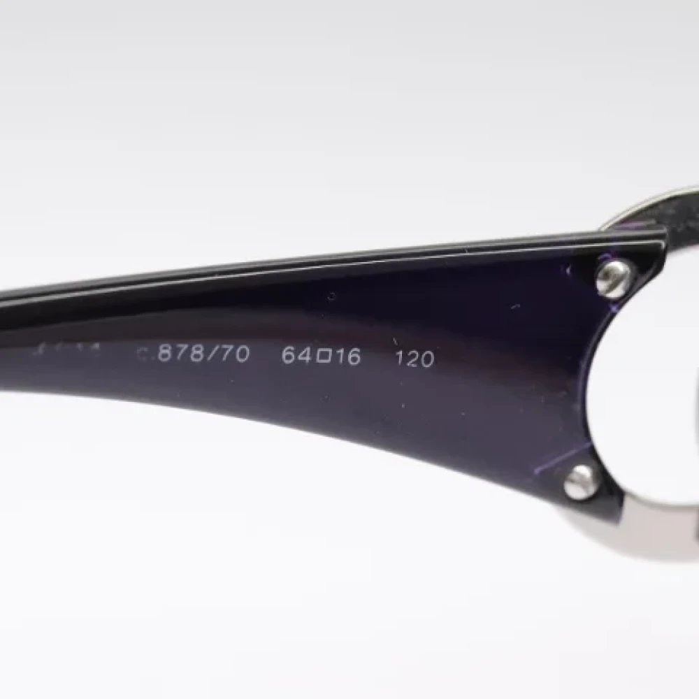 Chanel Vintage Pre-owned Plastic sunglasses Black Dames
