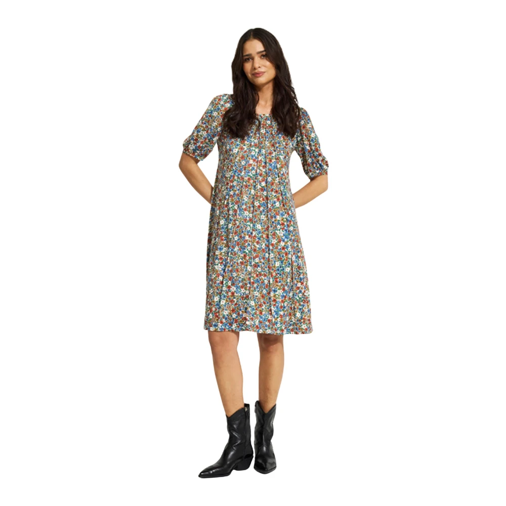 IN Front Lucette Jurk 1 2 Mouwen Multi Blauw Multicolor Dames