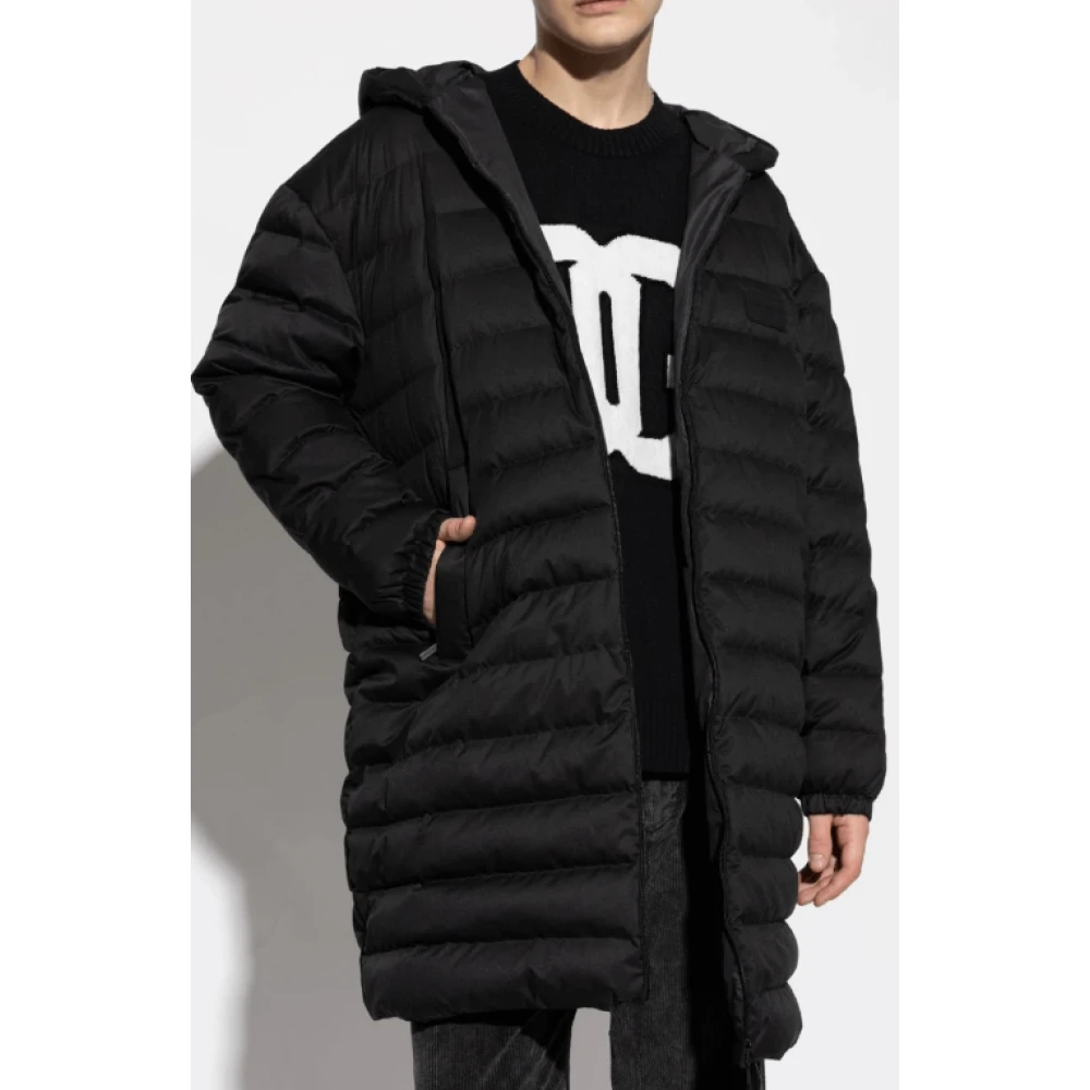 Dolce & Gabbana Gewatteerde Hoodiejas Black Heren
