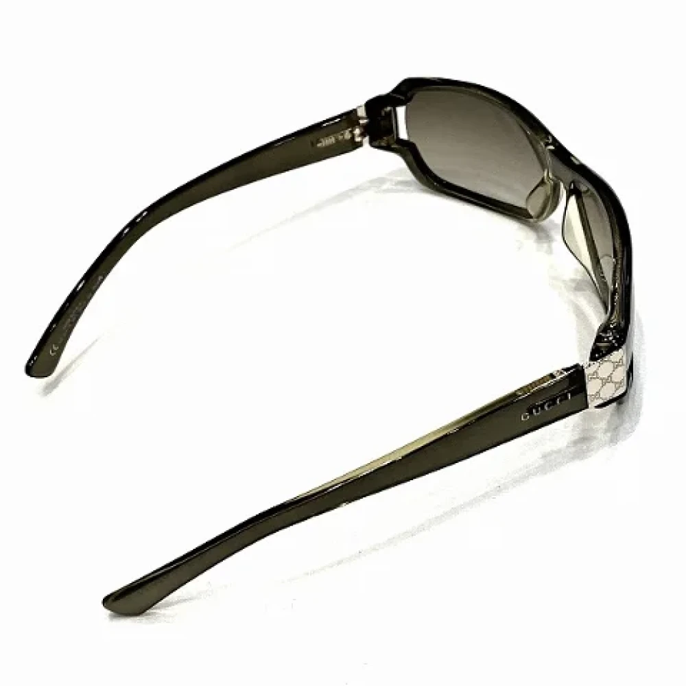 Gucci Vintage Pre-owned Fabric sunglasses Brown Dames