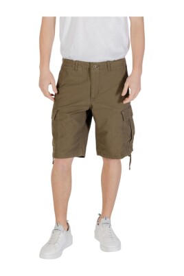 shorts-en-coton-vert-avec-fermeture-eclair
