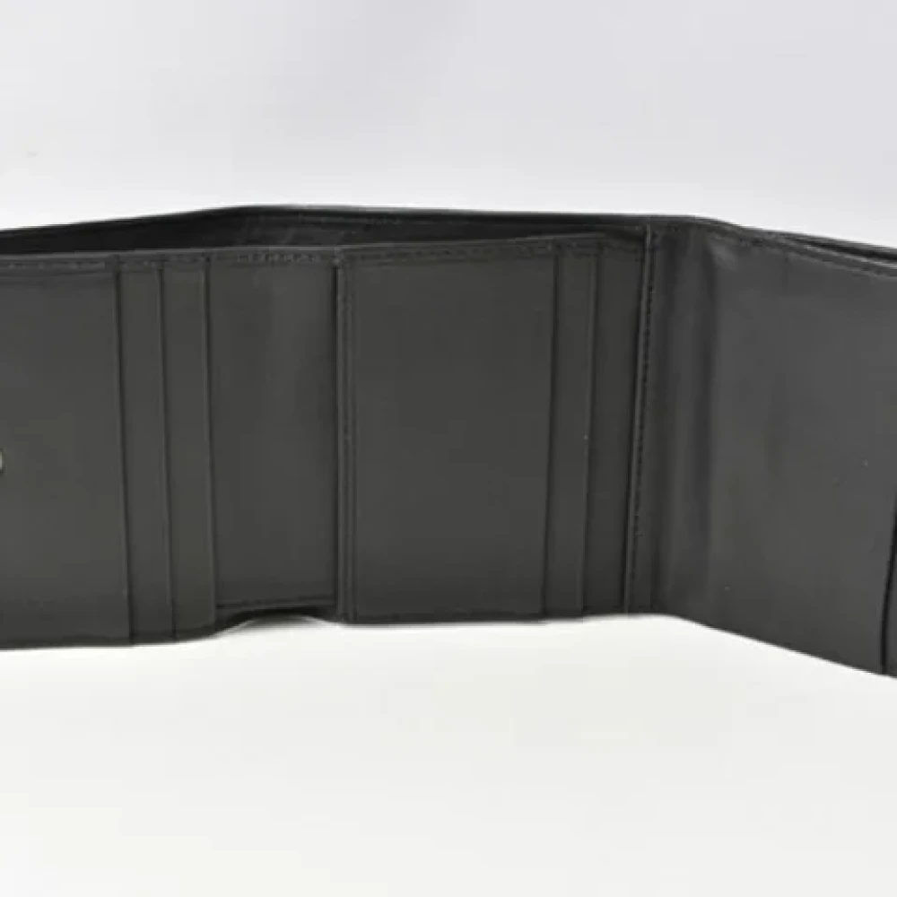 Bottega Veneta Vintage Pre-owned Leather wallets Black Heren