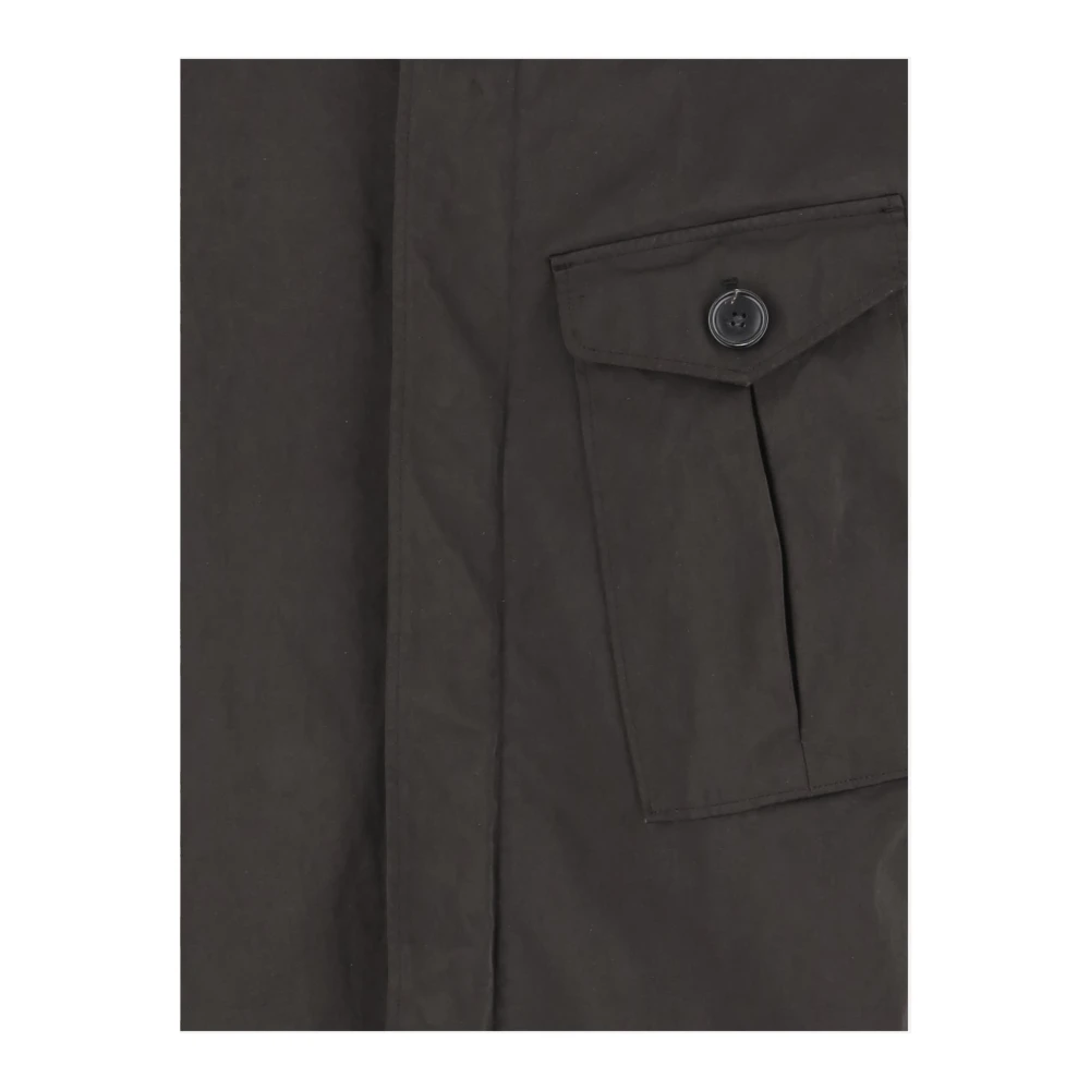 Ten C Nylon Blend Cyclone Parka Gray Heren
